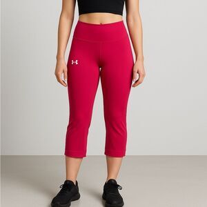 Under Armour Red Performance Capris‎